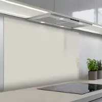 KitchenYeah Spatscherm 120x80 cm - Zelfklevende achterwand Grijs - Licht - Herfst - Keuken muurbeschermer - Spatwand fornuis