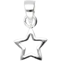 MOOYE ® - Collectie Zilveren Ster open klein kettinghanger