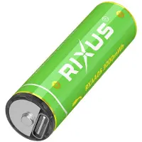 Rixus RXAA05 Rechargeable AA Battery 3000mWh With USB-C Cable 4-Pack