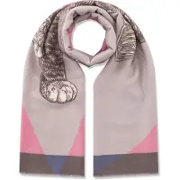 Codello Sjaal bruin / lila / pink