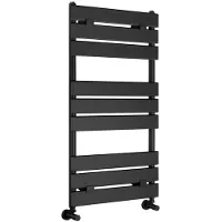 Aqualine Bondeco handdoekradiator 50x92cm 442W zwart mat
