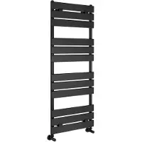 Aqualine Bondeco handdoekradiator 50x126cm 577W zwart mat