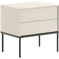 NADUVI Collection Nachtkastje Penrose | mdf wit 55.299999237060547x55x40.299999237060547 cm nachtkastjes | NADUVI