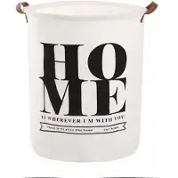 Home Stof Waszak met Handvatten - 75L - Beige