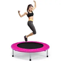 Costway φ Mini-trampoline, 97 cm, opvouwbare trampoline, kindertrampoline tot 150 kg belastbaar, tuintrampoline, indoor- en outdoortrampoline voor kinderen en volwassenen