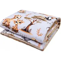 BabyLux Velvet & Katoen Kinderwagen Dekentje 100x75cm