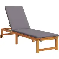vidaXL Ligstoel 2 pcs Bruin Massief Acacia Hout