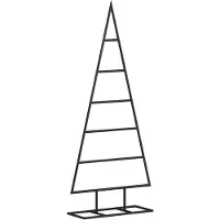 vidaXL Kerstdecoratie kerstboom 90 cm metaal zwart