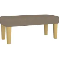 vidaXL Bankje 70x30x30 cm stof taupe