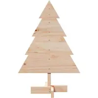 vidaXL Kerstdecoratie kerstboom 70 cm massief hout