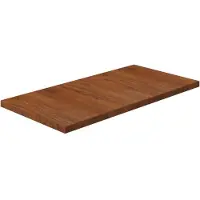 vidaXL Wastafelblad 80x40x2,5cm behandeld massief hout donkerbruin