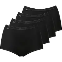 Sloggi Basic+ Dames Maxi slip - 4-pack - Zwart