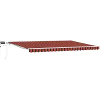 vidaXL Uitschuifbare luifel Oranje en bruin 500 × 300 cm