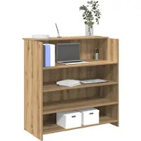 vidaXL Receptiebalie 100x50x103,5cm bewerkt hout artisanaal eikenkleur