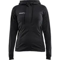 Craft Evolve Hooded Trainingsjas Dames Zwart S