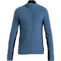 Icebreaker - Descender L/S Zip - Merinovest M, blauw