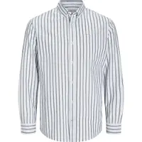 Jack & Jones Overhemd 'JJEOxford' donkerblauw / wit