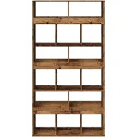 vidaXL Kamerscherm 100x33x187,5 cm bewerkt hout oud houtkleurig