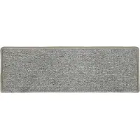 vidaXL Trapmatten 15 st 65x21x4 cm lichtgrijs met rechthoekige rand