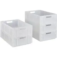 Ssi Euro Box MF 6170, gemaakt van PP, inhoud 30,8 liter, doorzichtig, 5 stuks