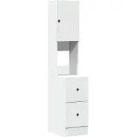 vidaXL Keukenkast 35x50x180 cm bewerkt hout wit