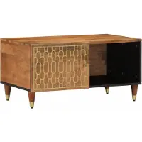 vidaXL Salontafel 80x50x40 cm massief mangohout