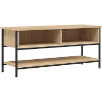 vidaXL Tv-meubel Sonoma eiken 100x35x45 cm bewerkt hout