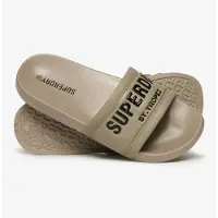 Superdry Strand-/badschoen 'City Luxe' beige / zwart