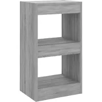 vidaXL Boekenkast/kamerscherm 40x30x72 cm grijs sonoma eikenkleurig