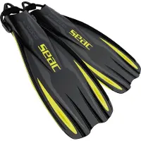 Seac Sub U1000 Diving Fins Bungee Strap Zwart S-M