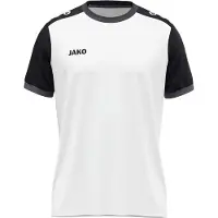 Jako Dynamic Shirt Korte Mouw Kinderen - Wit / Zwart / Antraciet | Maat: 128