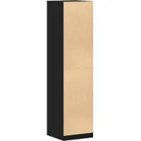 vidaXL Kledingkast Zwart Eiken 50 x 50 x 200 cm Bewerkt hout
