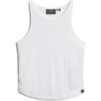 Superdry Tanktop met Ruches Wit Grootte: 40