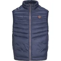 Jack & Jones Bodywarmer 'JJESprint' enziaan / rood / wit