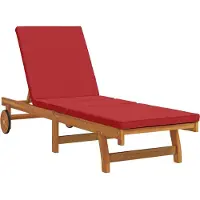 vidaXL Ligstoel 2 st Massief Acacia Hout Bruin