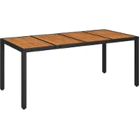 vidaXL 9-delige tuinset met kussens, zwart, van polyrotan