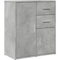 vidaXL Dressoir 60x31x70 cm bewerkt hout betongrijs