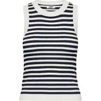 JDY Gebreide top 'JDYAYA' navy / wit