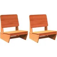 vidaXL Tuinstoelen 2 st 60x64x70,5 cm massief grenenhout wasbruin