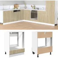 vidaXL Ovenkast 60x46x81,5 cm spaanplaat sonoma eikenkleurig