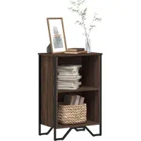 vidaXL Boekenkast 50x31x74,5 cm bewerkt hout bruin eikenkleur