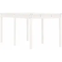vidaXL Tuintafel 159,5x82,5x76 cm massief grenenhout wit