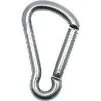 Kong Italy Harness Kl Karabijnhaak Zilver 120 mm