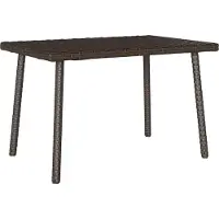 vidaXL Tuin salontafel rechthoekig 60x40x37 cm poly rattan bruin
