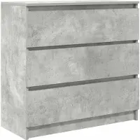 vidaXL Dressoir 80x35x76 cm spaanplaat betongrijs