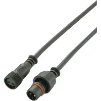 TRU COMPONENTS 1572446 Ronde connector afgewerkt Stekker, recht, Bus, recht Totaal aantal polen: 2 1 stuk(s)