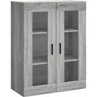 vidaXL Bovenkast 69,5x34x90 cm grijs sonoma eikenkleurig