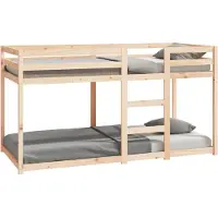 vidaXL Stapelbedframe zonder matras massief grenenhout 90x200 cm