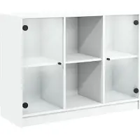 vidaXL Dressoir 102x37x75,5 cm bewerkt hout wit