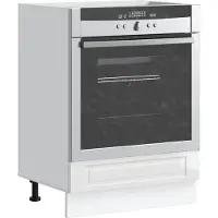 vidaXL Ovenkast "Porto" bewerkt hout hoogglans wit